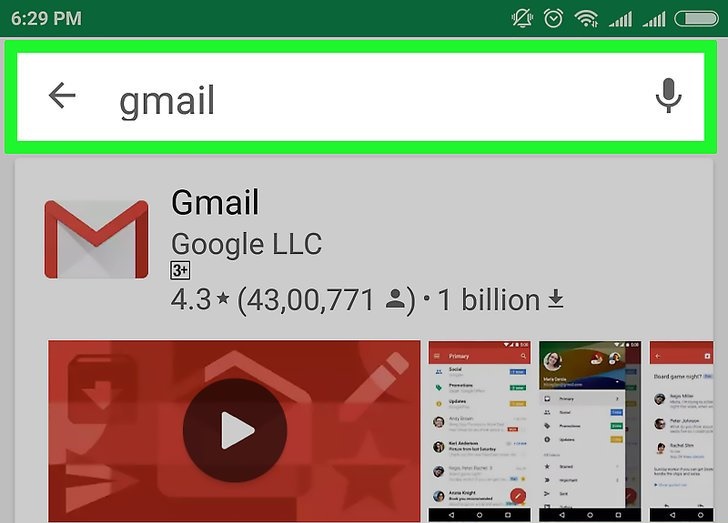 دانلود برنامه جیمیل