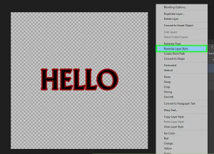 آموزش اضافه کردن خط پررنگ دور متن Stroke به متن در فتوشاپ
