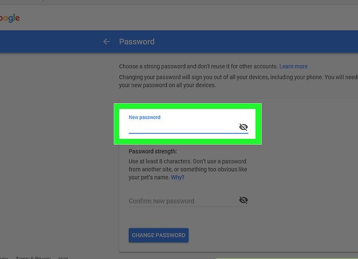 آموزش تغییر رمز عبور جیمیل