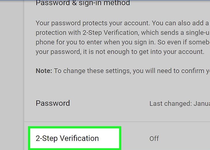 مراحل فعال کردن تأیید صحت دو مرحله ای در جیمیل