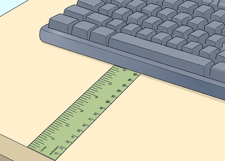 تنظیم فاصله ی درست کیبورد از میز
