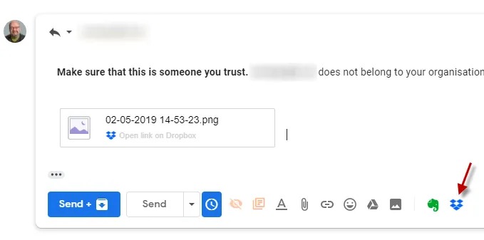 معرفی افزونه های مهم جیمیل: Dropbox