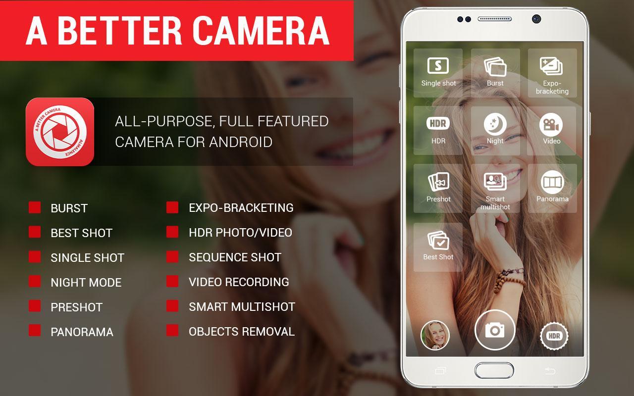 نرم افزار دوربین فول اچ دی برای اندروید A Better Camera