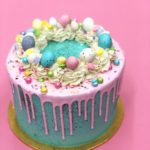 کیک تولد دخترانه بزرگسال بدون فندانت