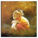 عکس نقاشی دختر کوچولو زیبا