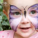 مدل پروانه نقاشی روی صورت کودک