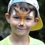 مدل روباه برای نقاشی روی صورت پسر