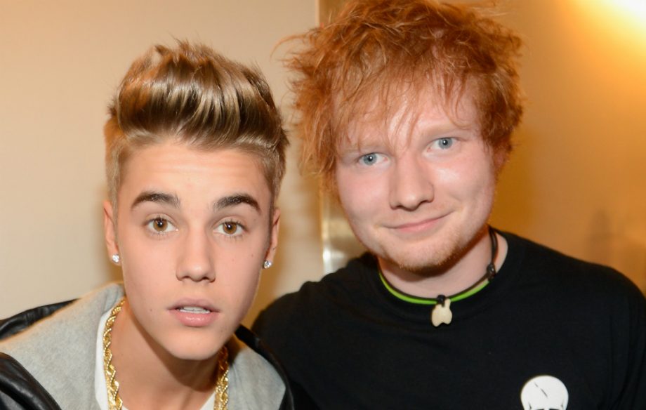 Ed Sheeran and Justin Bieber