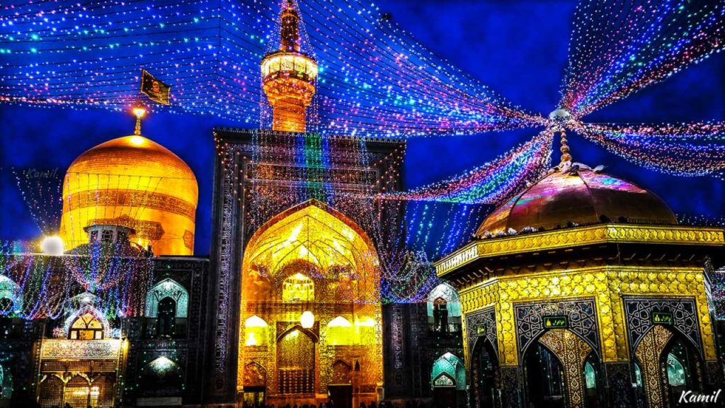 چراعانی حرم امام رضا