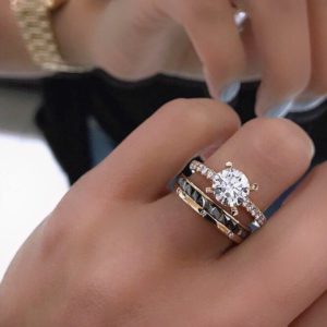 بیش از 50 عکس از جدیدترین مدل انگشتر طلا زنانه (زرد و سفید)