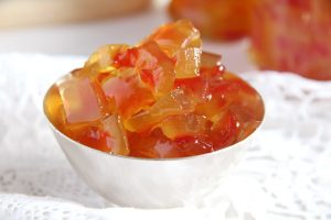 طرز تهیه مربای پوست هندوانه زعفرانی زنجبیلی خوشمزه و مجلسی