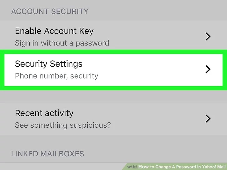 روی تنظیمات امنیتی ضربه "Security Settings" بزنید