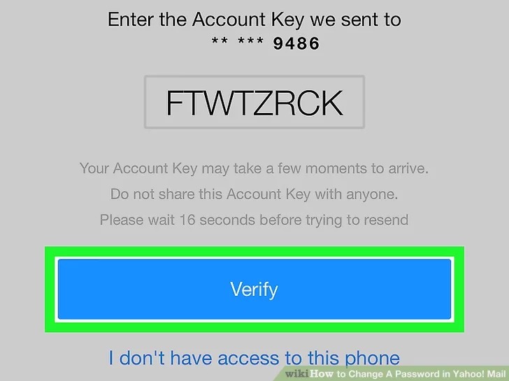 روی دکمه تأیید و یا "verify" ضربه بزنید.