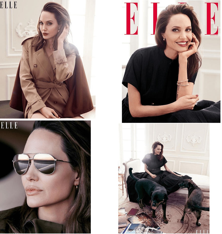 مجموعه جدید عکس آنجلینا جولی در مجله ELLE Magazine