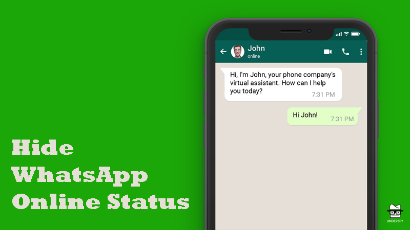 پنهان کردن وضعیت آنلاین در واتس اپ