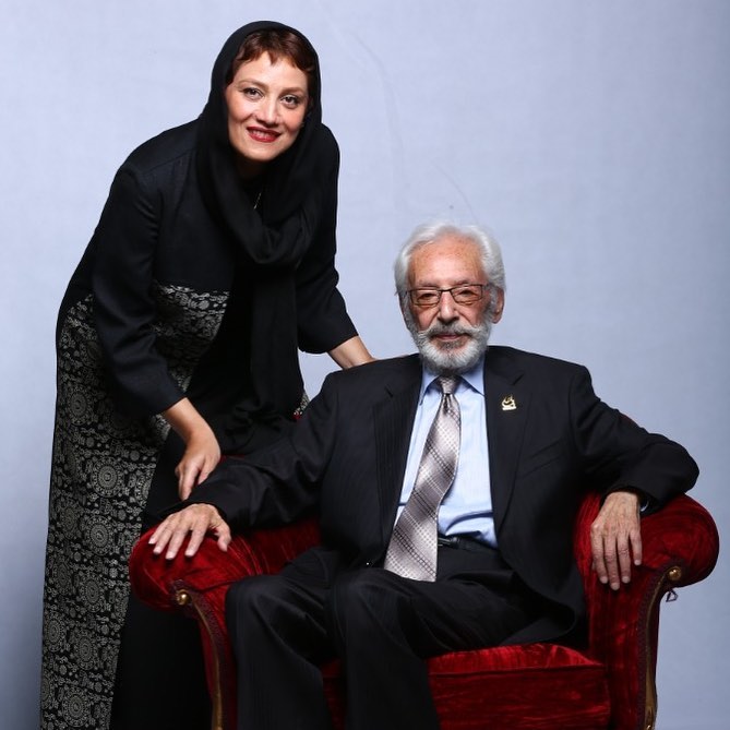 عکس شبنم مقدمی به همراه زنده یاد جمشید مشایخی
