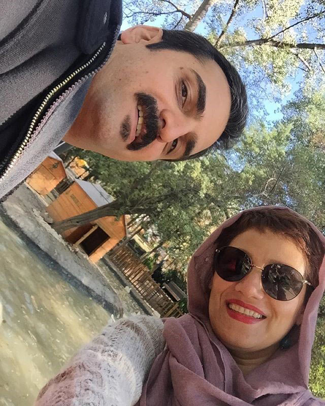 عکس سلفی شبنم مقدمی و علیرضا آرا همسرش