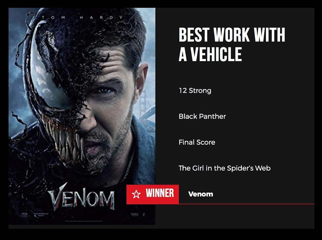 تام هاردی در فیلم ونوم (Venom)