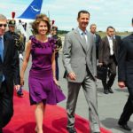 بشار اسد و همسرش