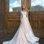 مدل لباس عروس ژورنالی آستین دار 2019