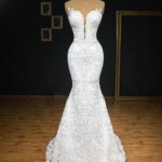 مدل لباس عروس ژورنالی دکلته جدید
