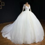 مدل لباس عروس ژورنالی آستین دار جدید
