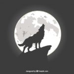 نقاشی گرگ و ماه