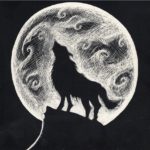 نقاشی گرگ و ماه