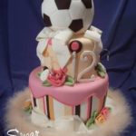 مدل کیک تولد پسرانه فوتبالی