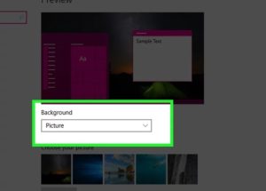 نحوه تغییر بک گراند در ویندوز 10 (تغییر عکس پس زمینه)