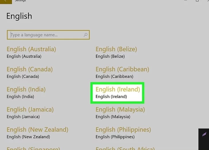 تغییر زبان در ویندوز 10