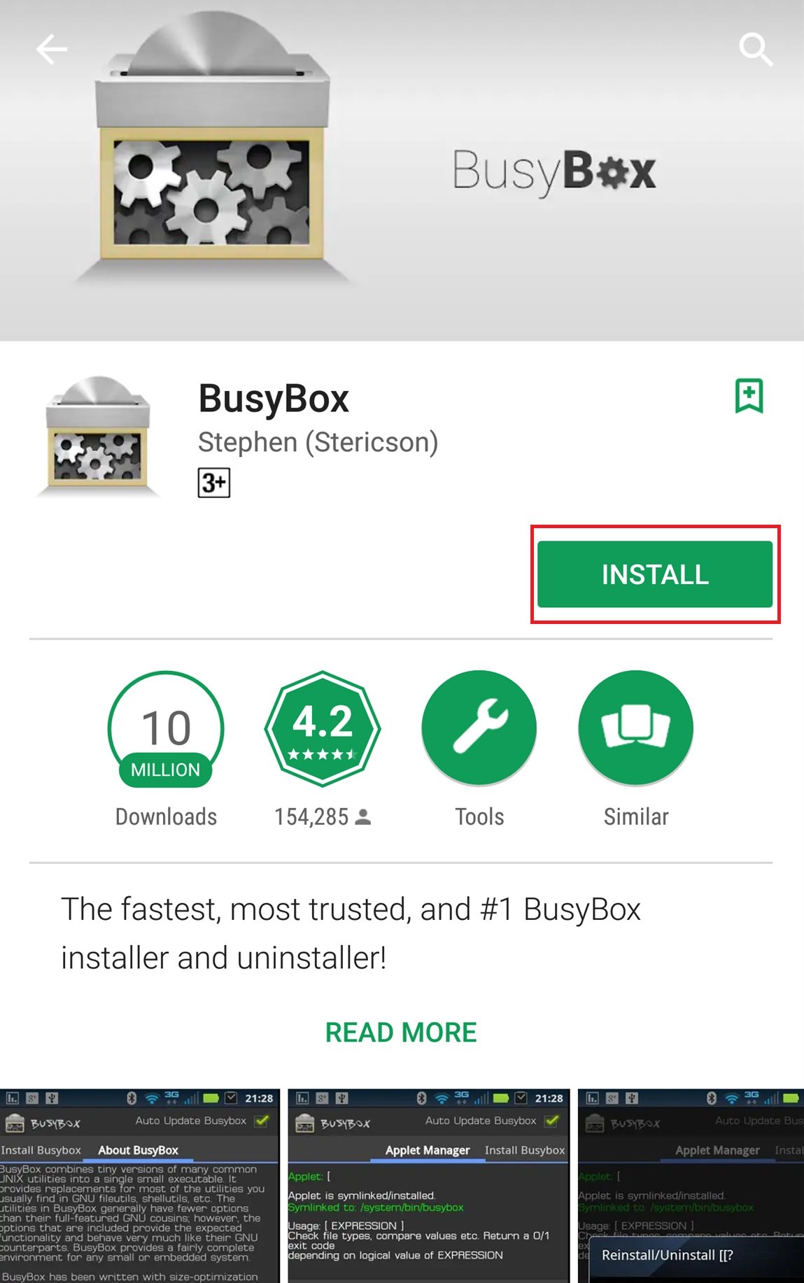 مرحله چهارم هک واتساپ به روش spoofing : دانلود busybox