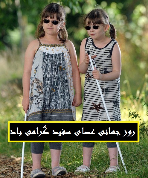 23 مهر روز جهانی عصای سفید گرامی باد