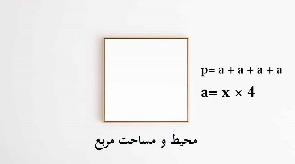 نحوه محاسبه محیط و مساحت مربع برای کودکان به زبان ساده