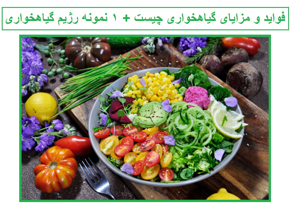 فواید و‌ مزایای گیاهخواری چیست + ۱ نمونه رژیم گیاهخواری