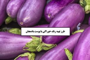 طرز تهیه رنگ خوراکی با پوست بادمجان