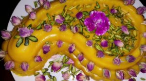 طرز تهیه حلوا زعفرانی مجلسی برای 20 نفر