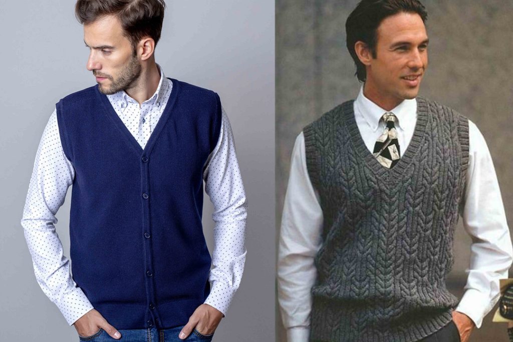 مدل ژیله مردانه بافت شیک و مجلسی (جلیقه بافت مردانه)