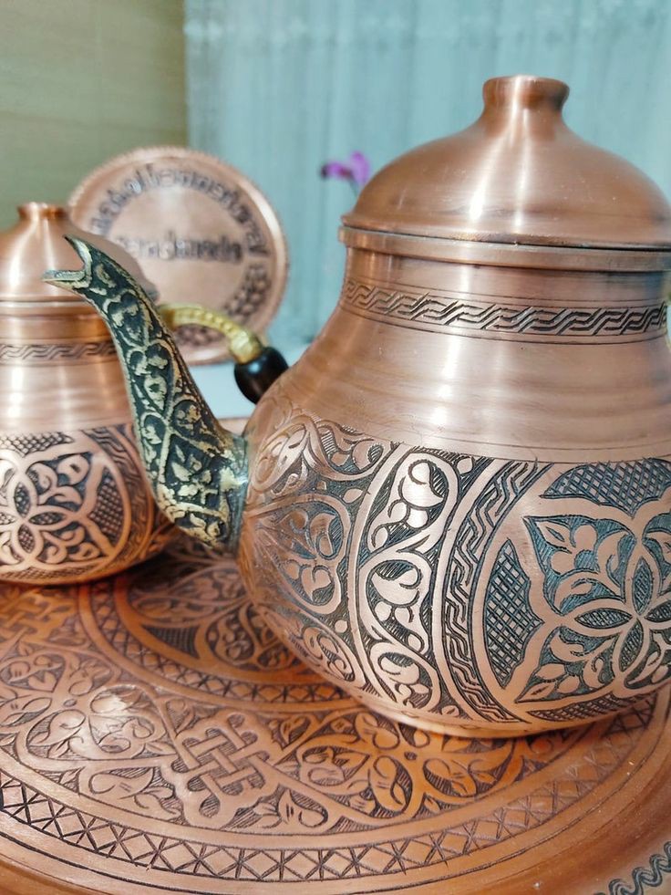 تصاویر ظروف مسی تزئینی زیبا