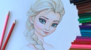 نقاشی السا و آنا برای رنگ آمیزی با کیفیت بالا