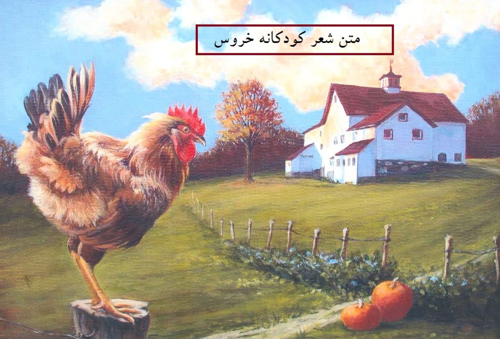 شعر کودکانه درباره خروس (تعدادی از معروفترین شعر کودکانه خروس)