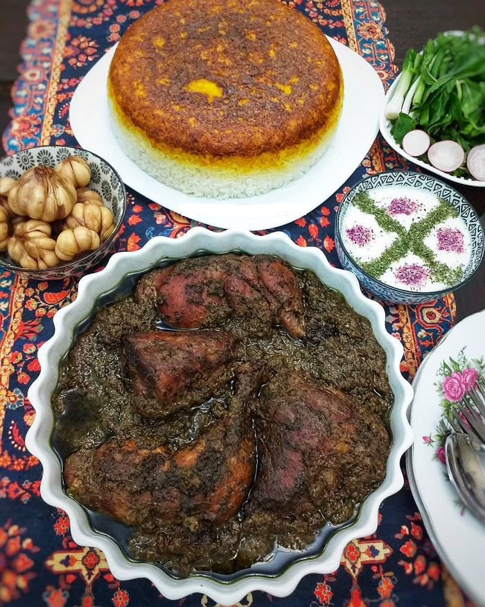 سبزی مرغ ترش شمالی