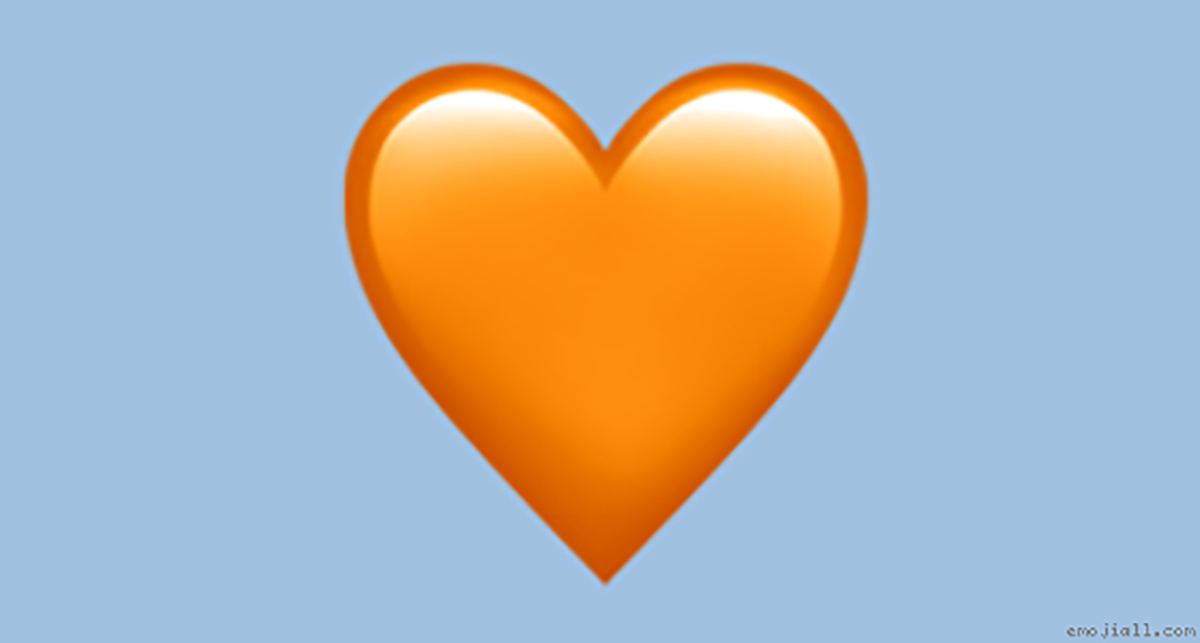 معنی ایموجی قلب نارنجی