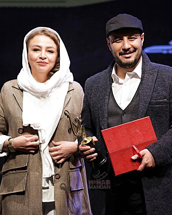 جواد عزتی و مه لقا باقری در جشن حافظ 1400