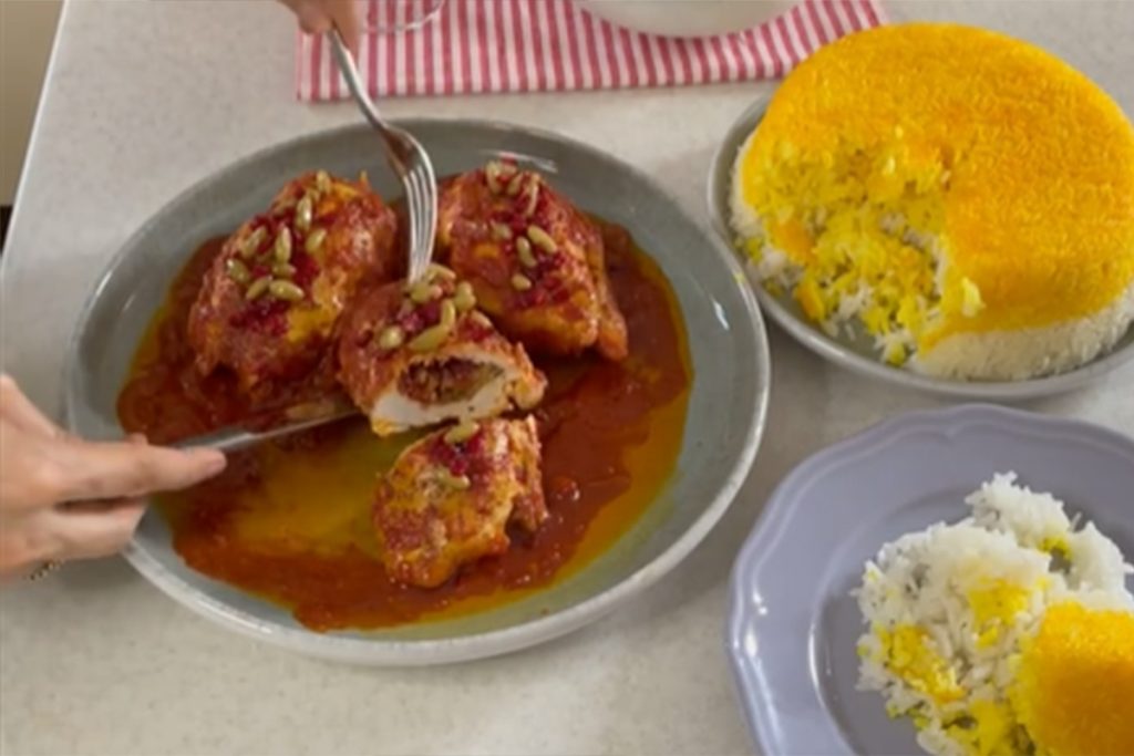 طرز تهیه مسما بادمجان با مرغ به روش جدید و مدرن بصورت مرحله به مرحله