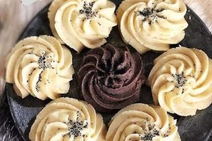 طرز تهیه شیرینی بهشتی با پیمانه لیوان فرانسوی