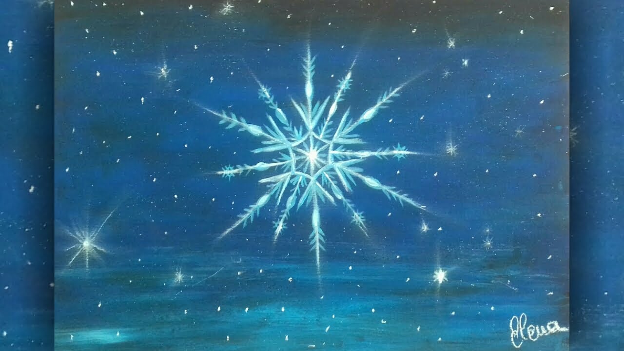 عکس دانه برف برای نقاشی و رنگ آمیزی