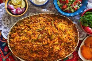 طرز تهیه لوبیا پلو با گوشت چرخ کرده خوشمزه