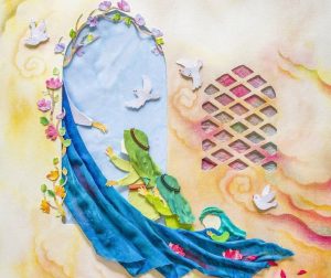 نقاشی حضرت فاطمه زهرا برای کودکان (ساده، بدون رنگ و رنگ آمیزی شده)