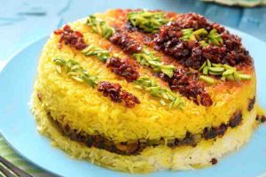 طرز تهیه ته چین میگو با سبزی ماهی